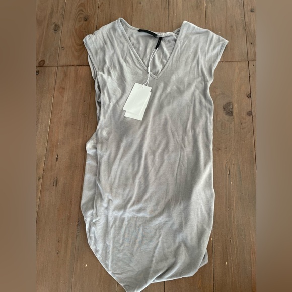 Helmut Lang twisted back top in grey NWT - Picture 4 of 7